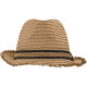 Chapeau à franges Daiber en osier avec bord de 5 cm et ruban en polyester - BCM Goodies