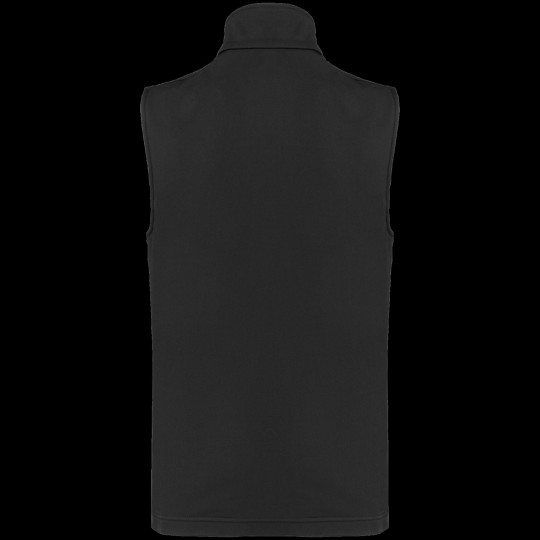 Bodywarmer softshell écoresponsable unisexe 2 couches personnalisé – Vêtement publicitaire en polyester recyclé pour entreprises