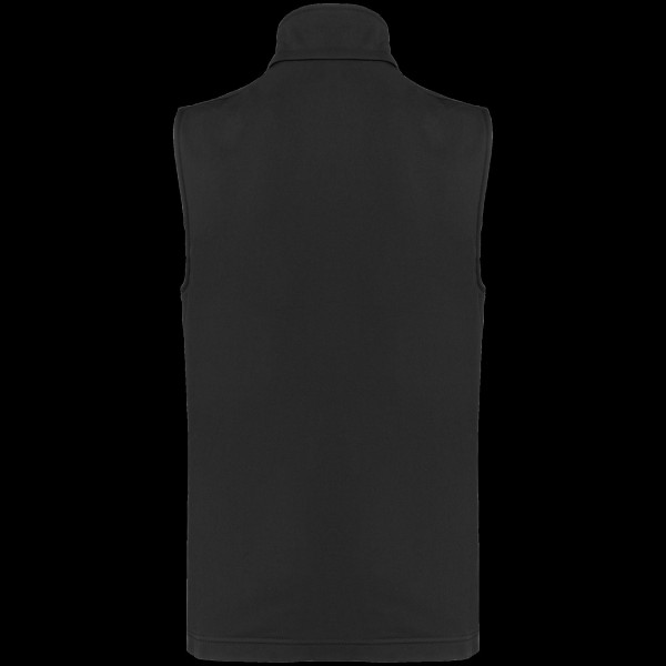 Bodywarmer softshell écoresponsable unisexe 2 couches personnalisé – Vêtement publicitaire en polyester recyclé pour entreprises