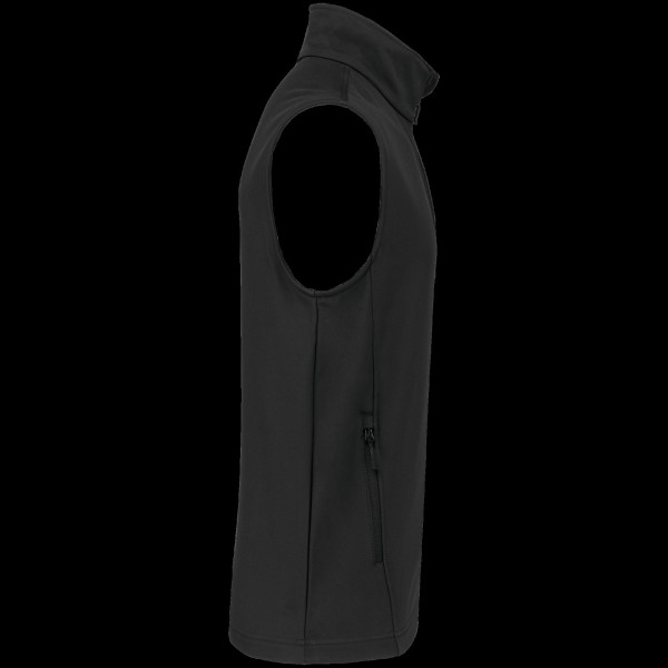 Bodywarmer softshell écoresponsable unisexe 2 couches personnalisé – Vêtement publicitaire en polyester recyclé pour entreprises
