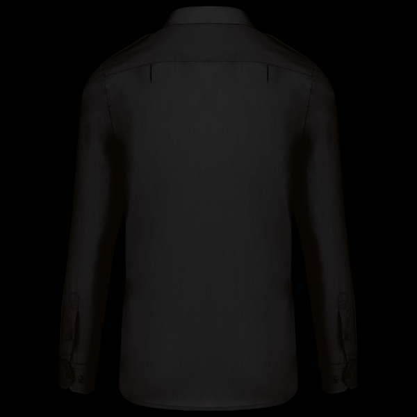 Chemise pilote manches longues homme personnalisable – Vêtement professionnel B2B pour équipes et événements d’entreprise