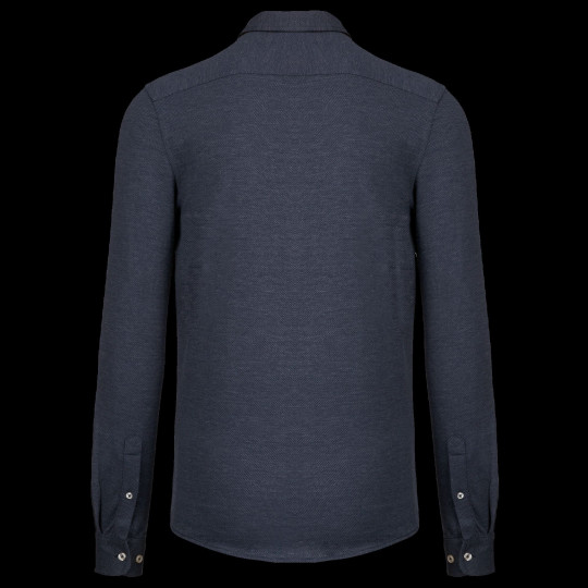Chemise jacquard manches longues personnalisable pour entreprises - BCM Goodies