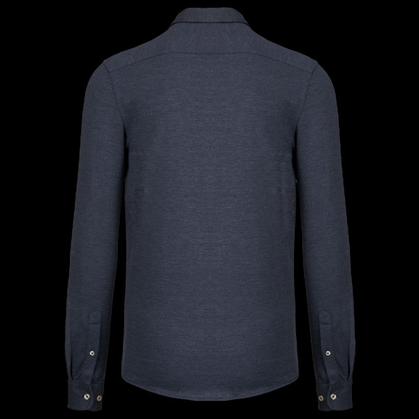 Chemise jacquard manches longues personnalisable pour entreprises - BCM Goodies