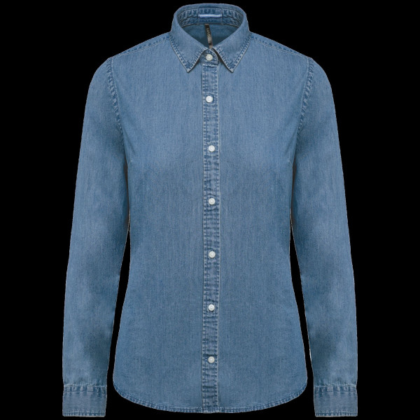 Chemise denim femme personnalisable pour entreprise – Communication et dotation collaborateurs | BCM Goodies