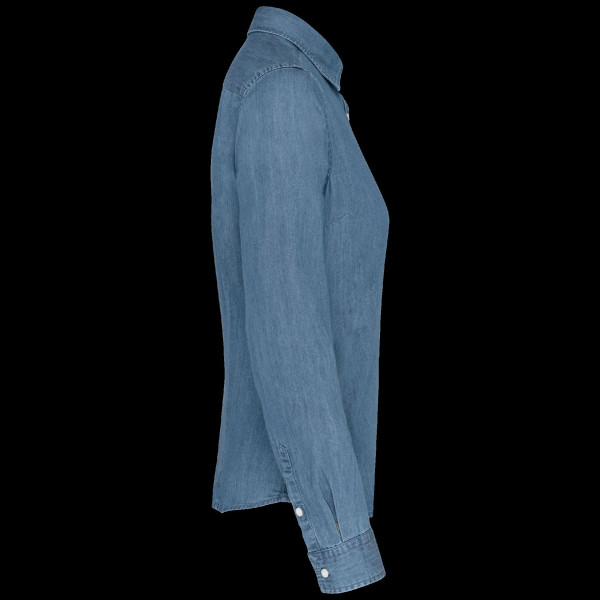 Chemise denim femme personnalisable pour entreprise – Communication et dotation collaborateurs | BCM Goodies
