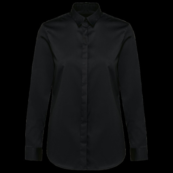 Chemise twill manches longues femme personnalisable 100% coton pour entreprises – BCM Goodies