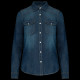 Chemise denim manches longues femme personnalisable pour entreprise – Vêtement 100% coton BCM Goodies
