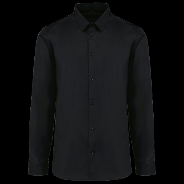 Chemise popeline manches longues homme personnalisable – 100% coton peigné – BCM Goodies