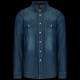Chemise denim manches longues personnalisable – Textile d’entreprise 100% coton pour communication B2B – BCM Goodies