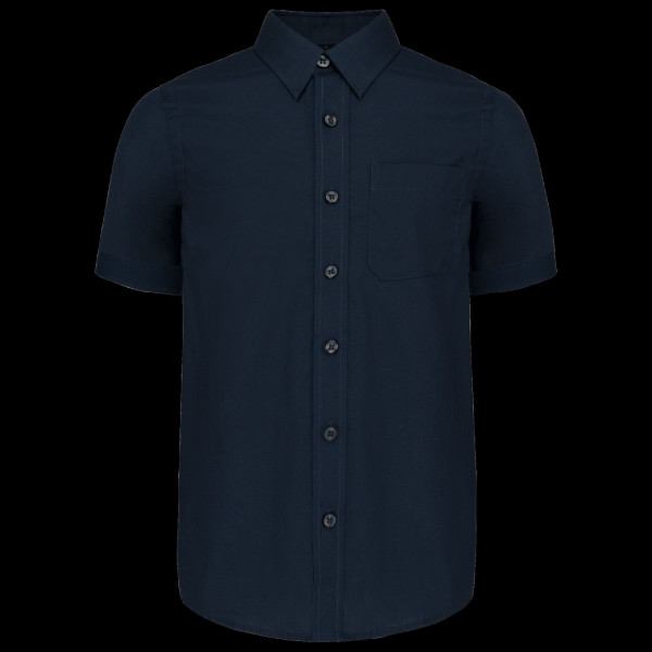 Chemise popeline manches courtes enfant personnalisable – Vêtement professionnel 100% coton pour communication B2B – BCM Goodies