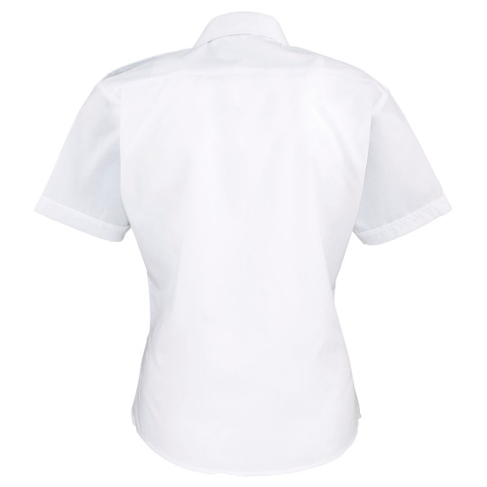 Chemise Femme manches courtes Pilote personnalisable – Vêtement professionnel B2B pour communication d’entreprise – BCM Goodies