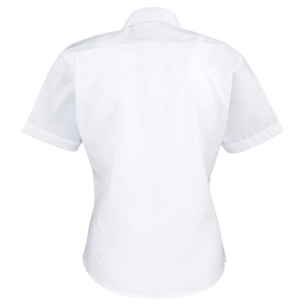 Chemise Femme manches courtes Pilote personnalisable – Vêtement professionnel B2B pour communication d’entreprise – BCM Goodies