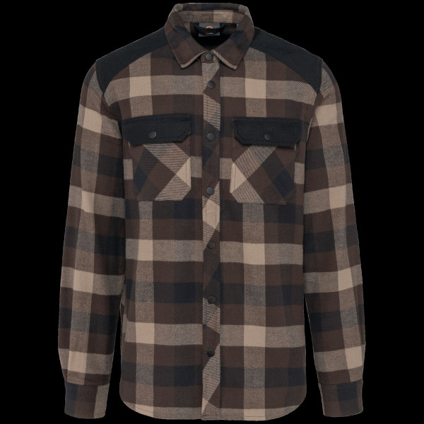 Chemise à carreaux avec poches homme personnalisable – Vêtement corporate coton pour entreprises et événements