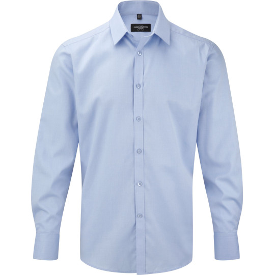 Chemise homme manches longues à chevrons personnalisable – Vêtement d’entreprise professionnel BCM Goodies