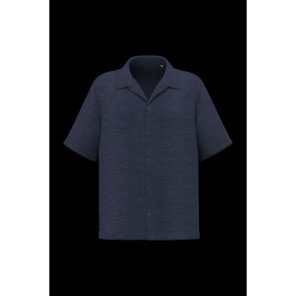 Chemise à manches courtes texturée homme