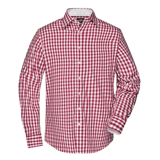 Chemise à carreaux Homme Daiber en popeline de coton 100% - BCM Goodies