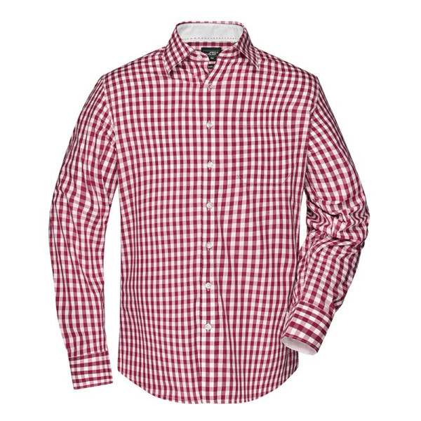 Chemise à carreaux Homme Daiber en popeline de coton 100% - BCM Goodies
