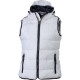 Bodywarmer matelassé pour femme avec capuche et fermeture zippée contrastée - Daiber