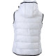 Bodywarmer matelassé pour femme avec capuche et fermeture zippée contrastée - Daiber
