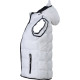Bodywarmer matelassé pour femme avec capuche et fermeture zippée contrastée - Daiber