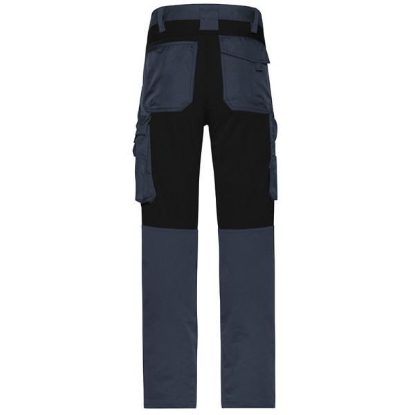 Pantalon de travail bio slim fit unisexe avec empiècements CORDURA aux genoux et aux poches - Daiber