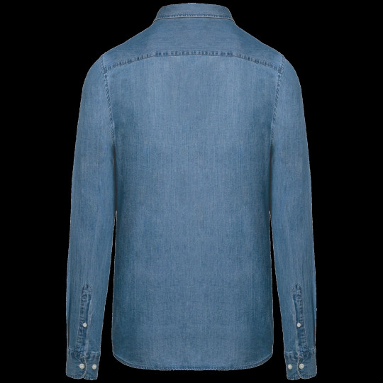 Chemise denim homme personnalisable pour entreprises – Welcome pack et communication B2B