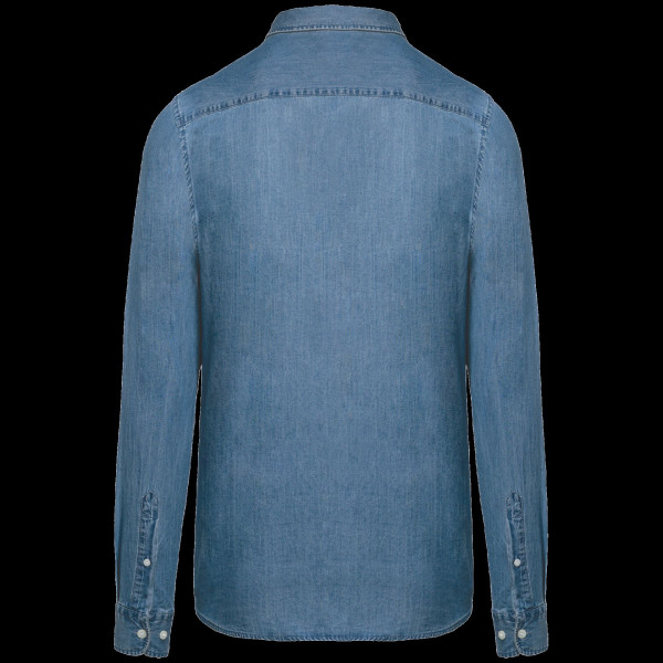 Chemise denim homme personnalisable pour entreprises – Welcome pack et communication B2B