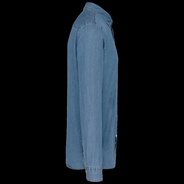 Chemise denim homme personnalisable pour entreprises – Welcome pack et communication B2B