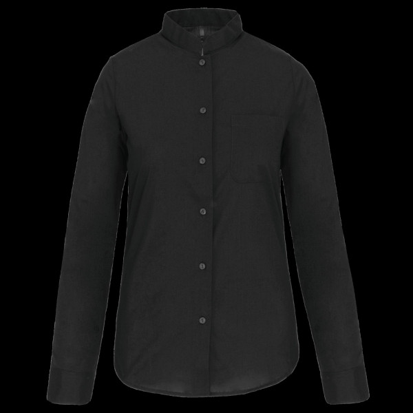 Chemise femme col mao manches longues personnalisable pour entreprises et événements – BCM Goodies