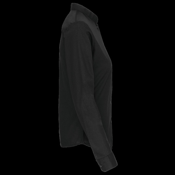 Chemise femme col mao manches longues personnalisable pour entreprises et événements – BCM Goodies