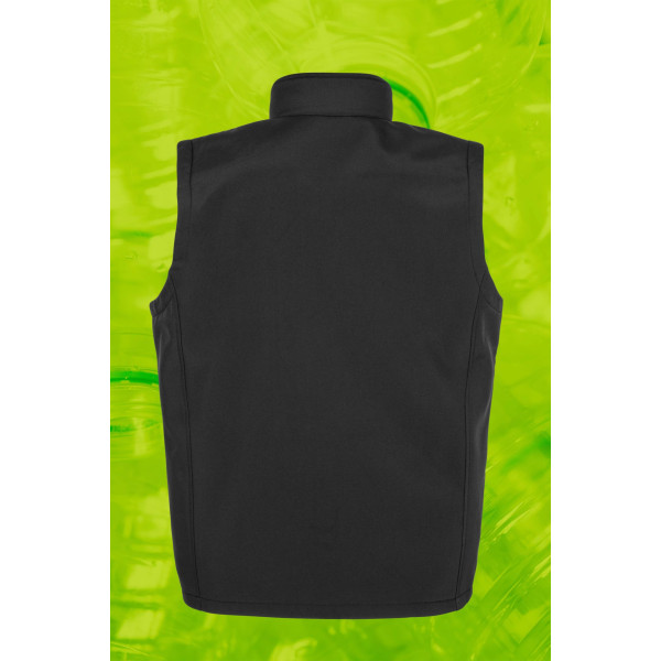 Bodywarmer softshell homme recyclé personnalisable - vêtement d’entreprise écoresponsable BCM Goodies