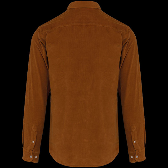 Chemise manches longues en velours homme personnalisable – Textile publicitaire pour entreprises | BCM Goodies