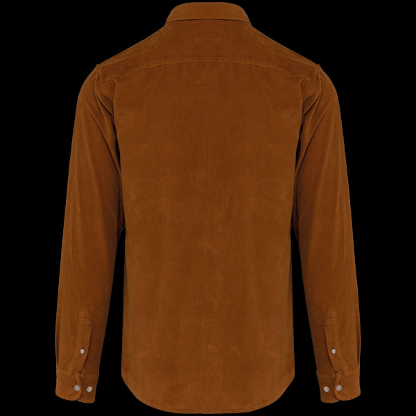 Chemise manches longues en velours homme personnalisable – Textile publicitaire pour entreprises | BCM Goodies