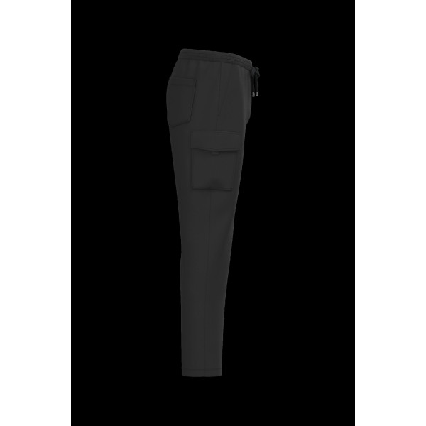 Pantalon cargo écoresponsable délavé French Terry homme en coton biologique et polyester recyclé – Personnalisation pour entrepr