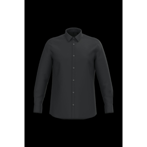 Chemise popeline polycoton sans poche homme entretien facile – Personnalisation pour communication visuelle en entreprise