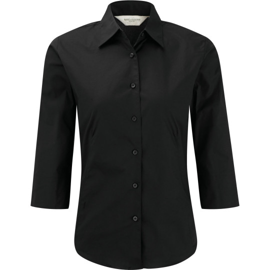 Chemise fittée femme manches 3/4 personnalisable pour entreprises – Confort et image professionnelle