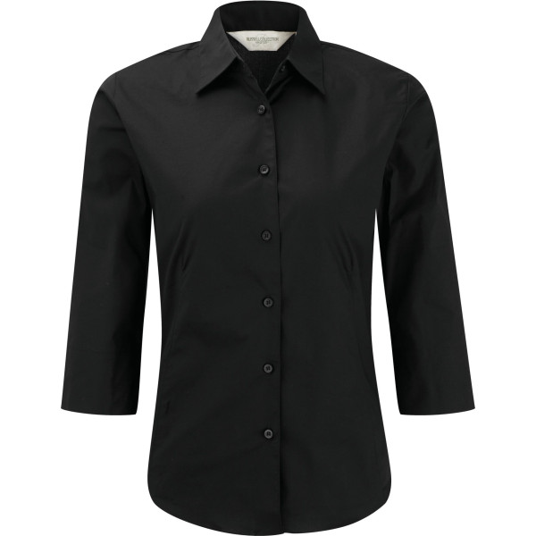 Chemise fittée femme manches 3/4 personnalisable pour entreprises – Confort et image professionnelle
