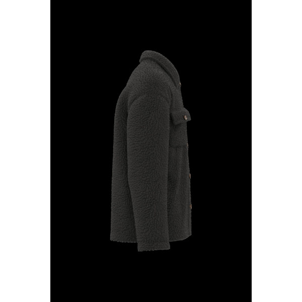 Surchemise à épaules tombantes en sherpa personnalisable unisexe – Vêtement d’entreprise durable pour communication par l’objet
