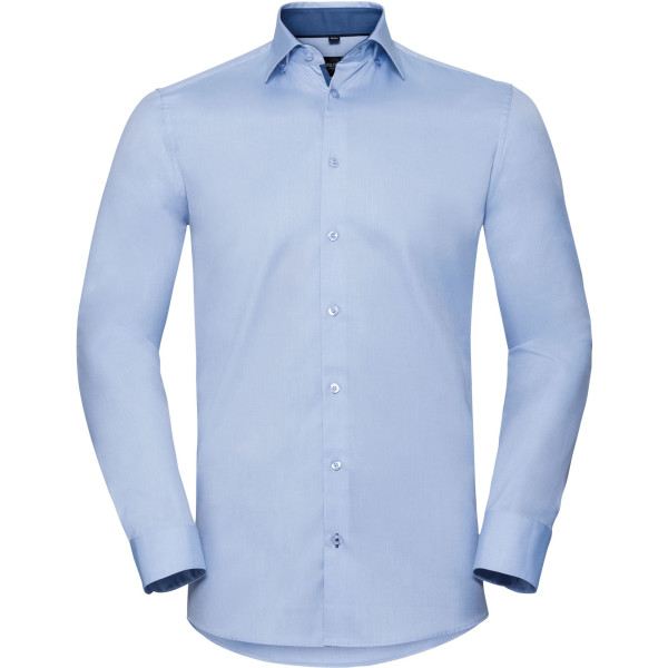 Chemise à motifs chevrons manches longues personnalisable pour entreprises - BCM Goodies