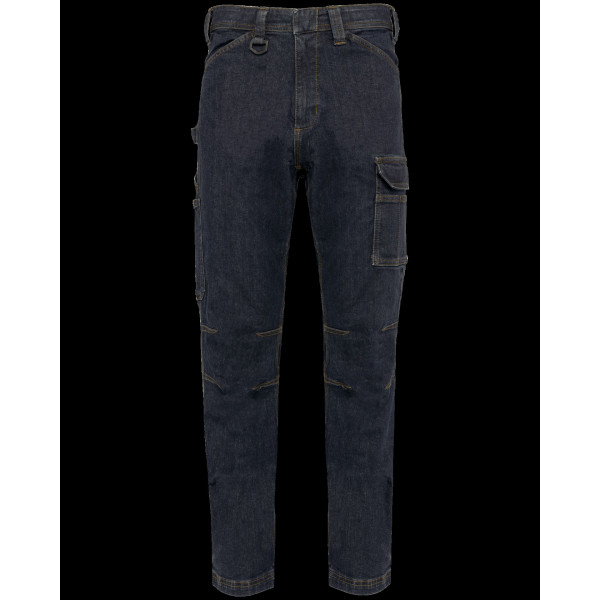 Pantalon Denim Multipoches Homme Fonctionnel Personnalisable – Vêtement Entreprise BCM Goodies