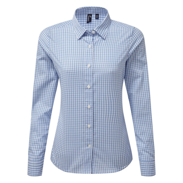 Chemise vichy gros carreaux personnalisable pour entreprises – Textile professionnel BCM Goodies