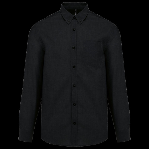 Chemise Oxford manches longues personnalisable – Vêtement professionnel B2B pour communication d’entreprise