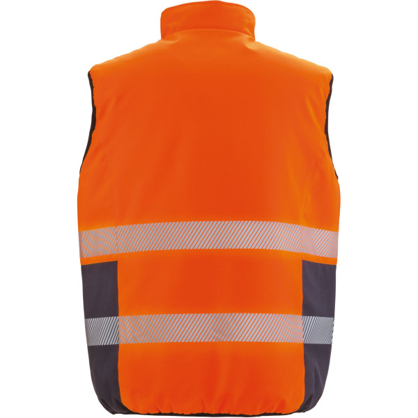 Bodywarmer de sécurité réversible personnalisable haute visibilité pour entreprises et équipes – BCM Goodies