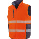 Bodywarmer de sécurité réversible personnalisable haute visibilité pour entreprises et équipes – BCM Goodies