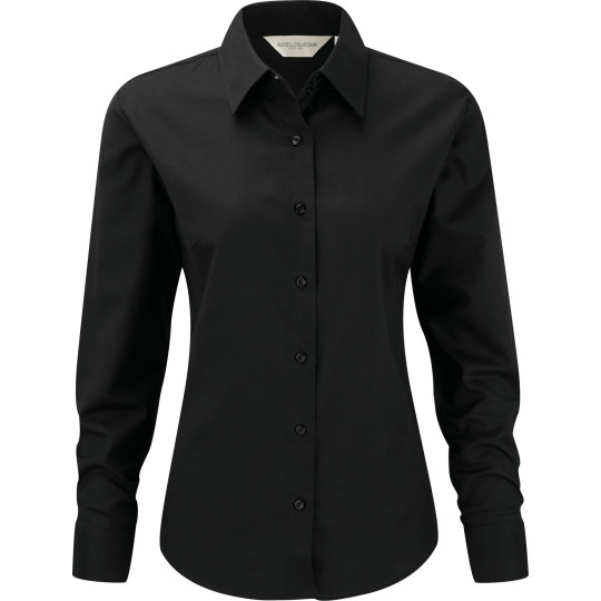 Chemise femme manches longues Oxford – vêtement professionnel personnalisable, entretien facile