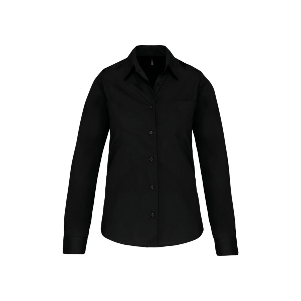 Chemise popeline manches longues femme personnalisable – Textile d’entreprise pour événementiel et communication visuelle