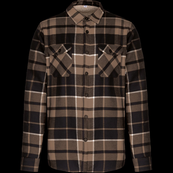Surchemise à carreaux doublée sherpa homme personnalisable pour cadeaux d'affaires et événements professionnels | BCM Goodi