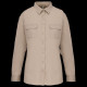 Chemise safari manches longues femme 100% coton personnalisable – Cadeau d’entreprise et communication B2B