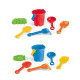 Seau de plage personnalisé VALLARTA en PP avec 5 accessoires - BCM Goodies