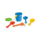 Seau de plage personnalisé VALLARTA en PP avec 5 accessoires - BCM Goodies